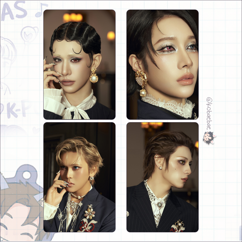 Xlov - 2nd Mini Album handmade photocards kpop inspired - Set 2
