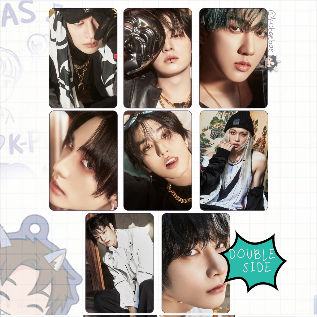 Skz - H.o.p Handmade photocards kpop inspired - Double side set 1