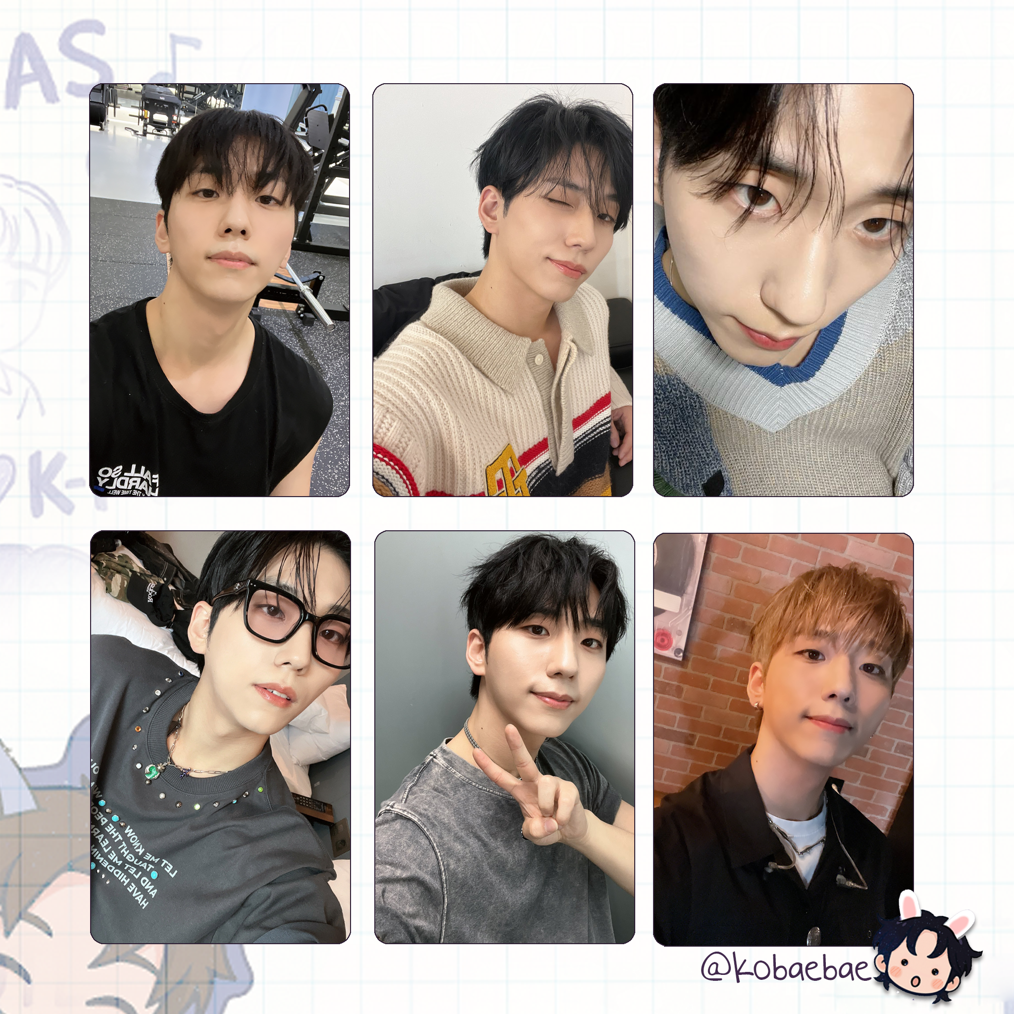 XHR (Xdinary Heroes) - Gunil Handmade photocards kpop inspired - Bias set 3