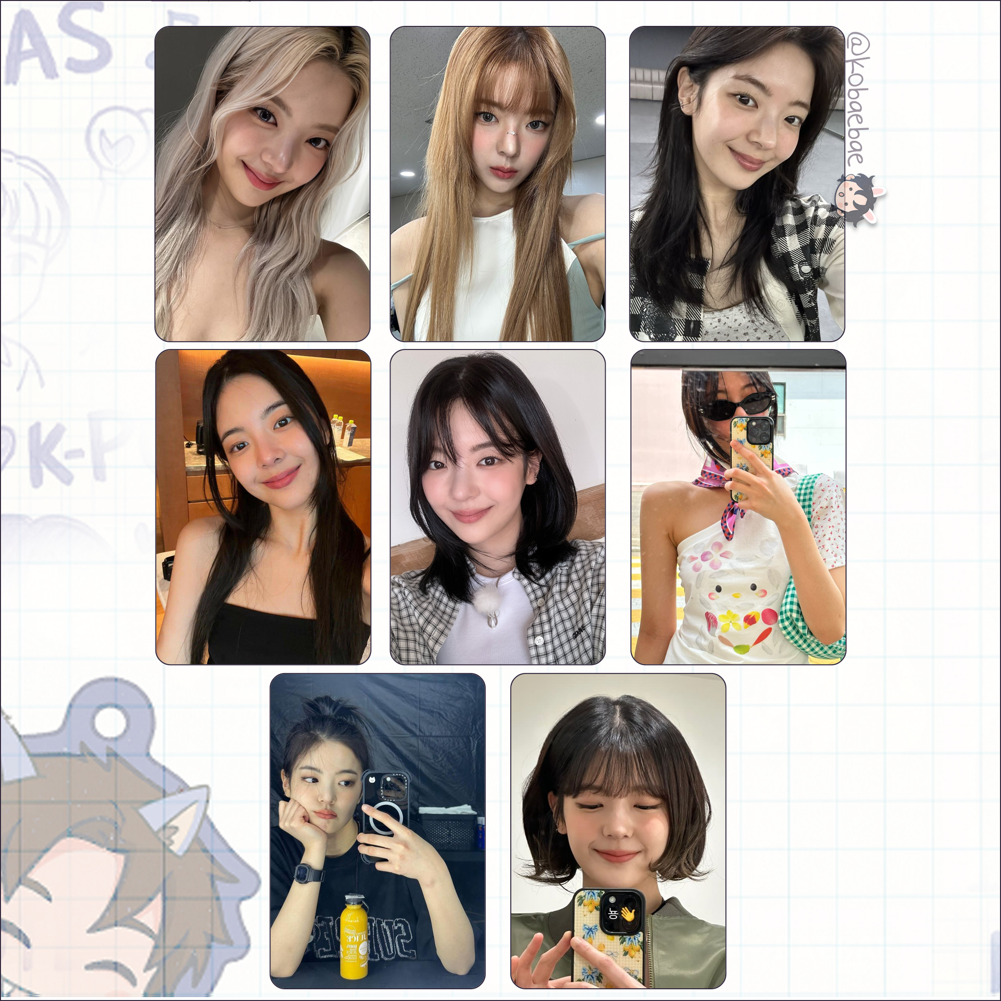Itzy - Lia handmade photocards kpop inspired - Set 3