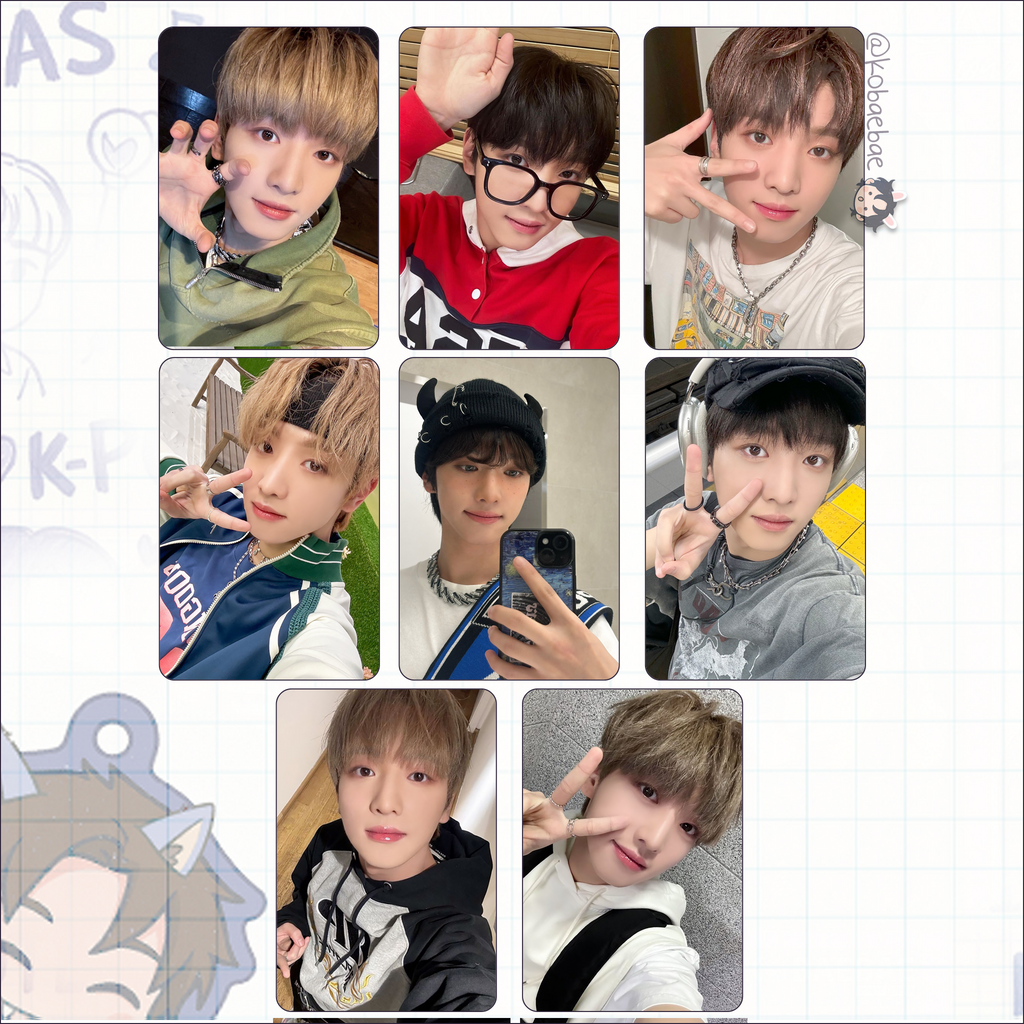 Xkrs - Yujun handmade photocards kpop inspired - Set 1