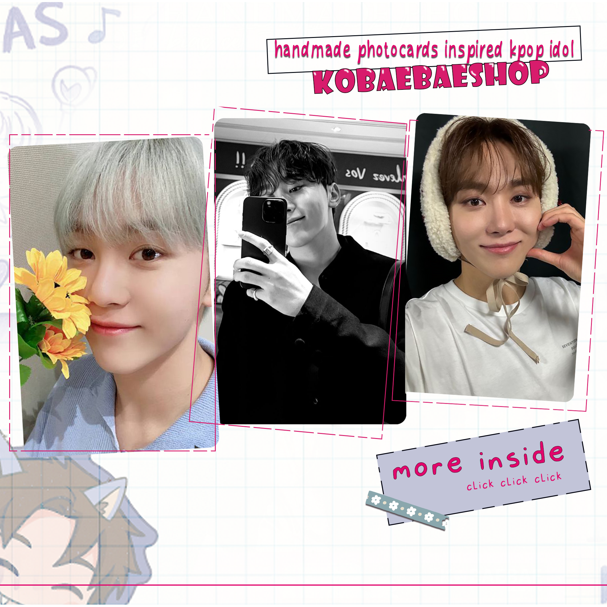 Svt - Kwan Handmade photocards kpop inspired - Bias Set 1
