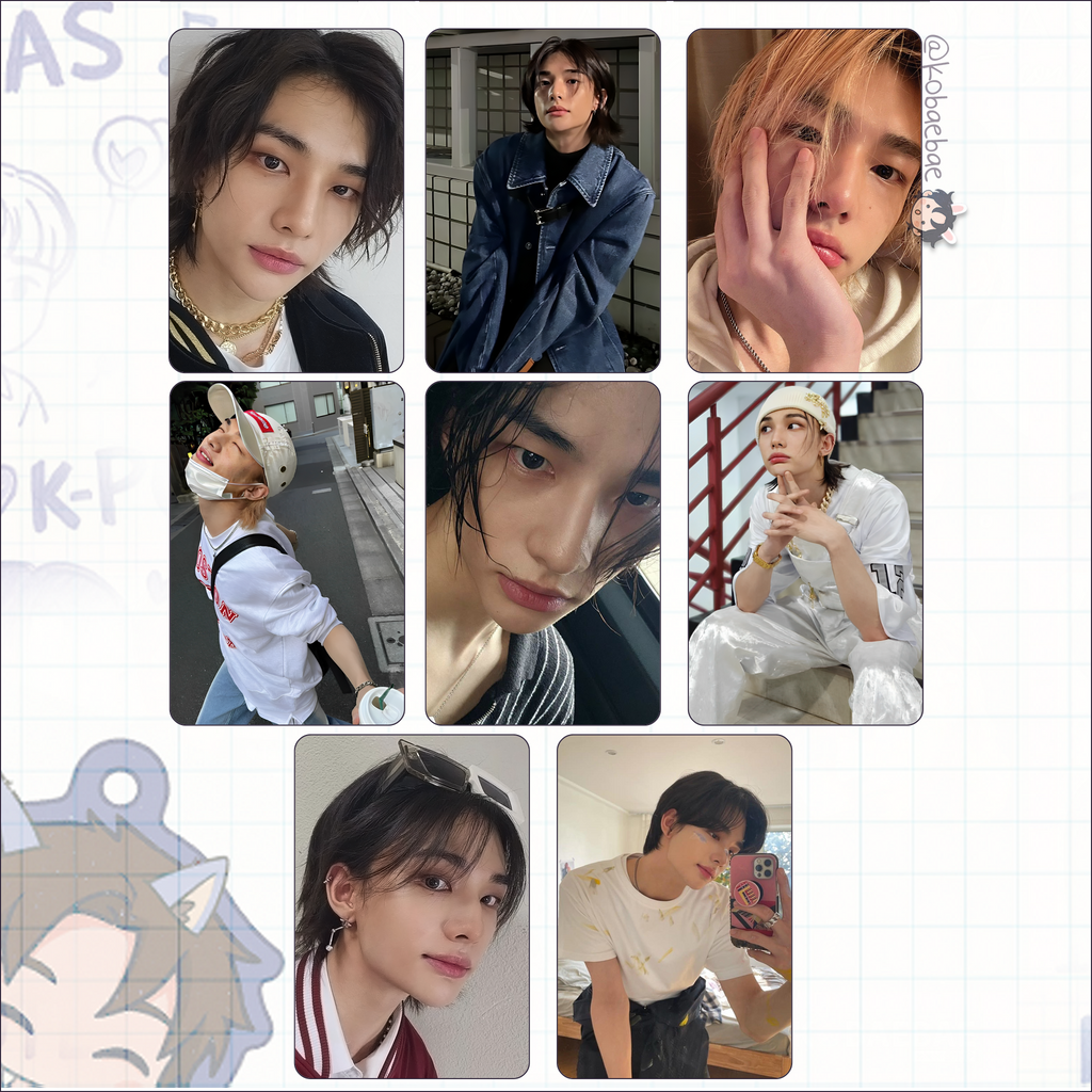 Skz (Stray Kids) - Hyune handmade photocards kpop inspired - Set 6