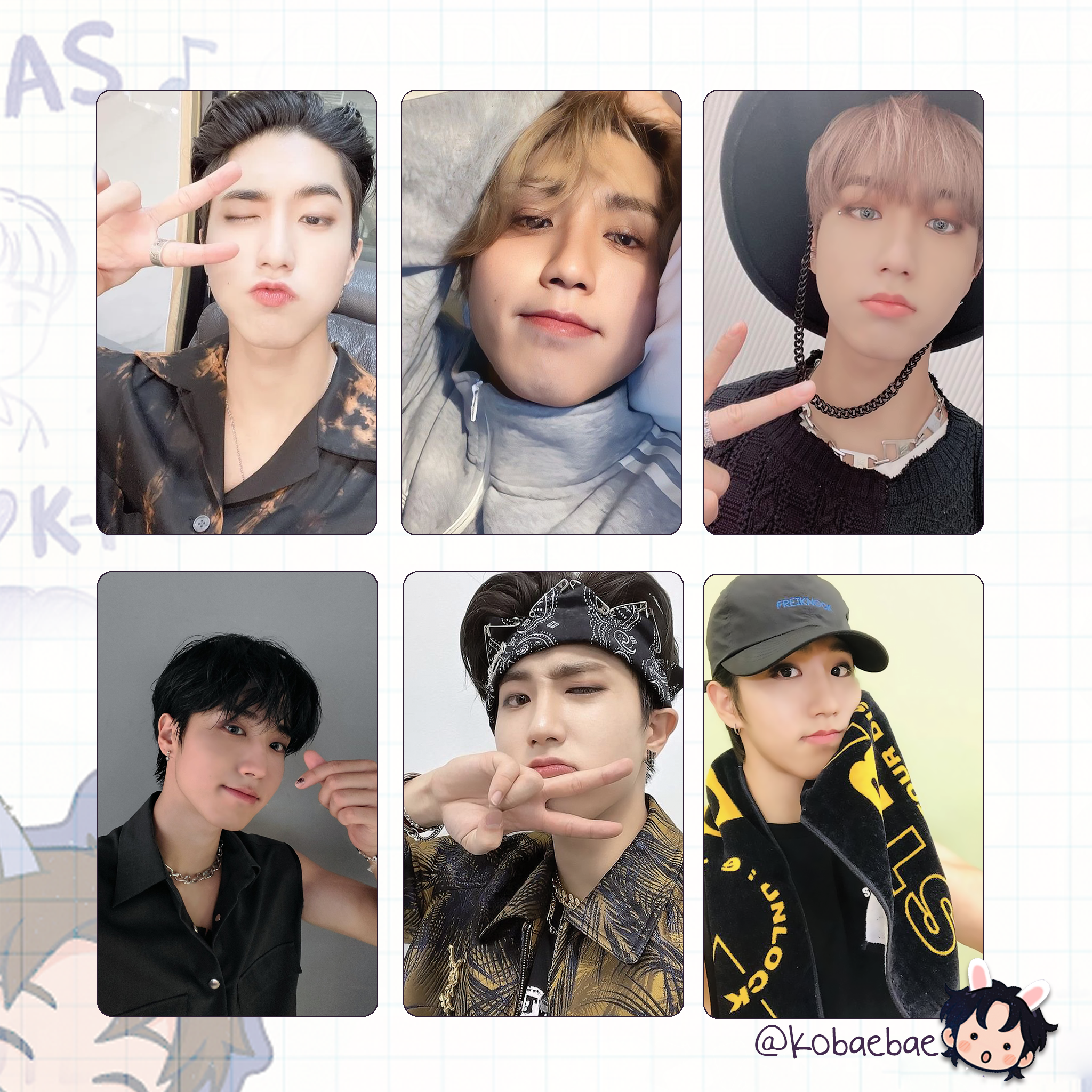 Skz - Han Handmade photocards kpop inspired - Bias set 5