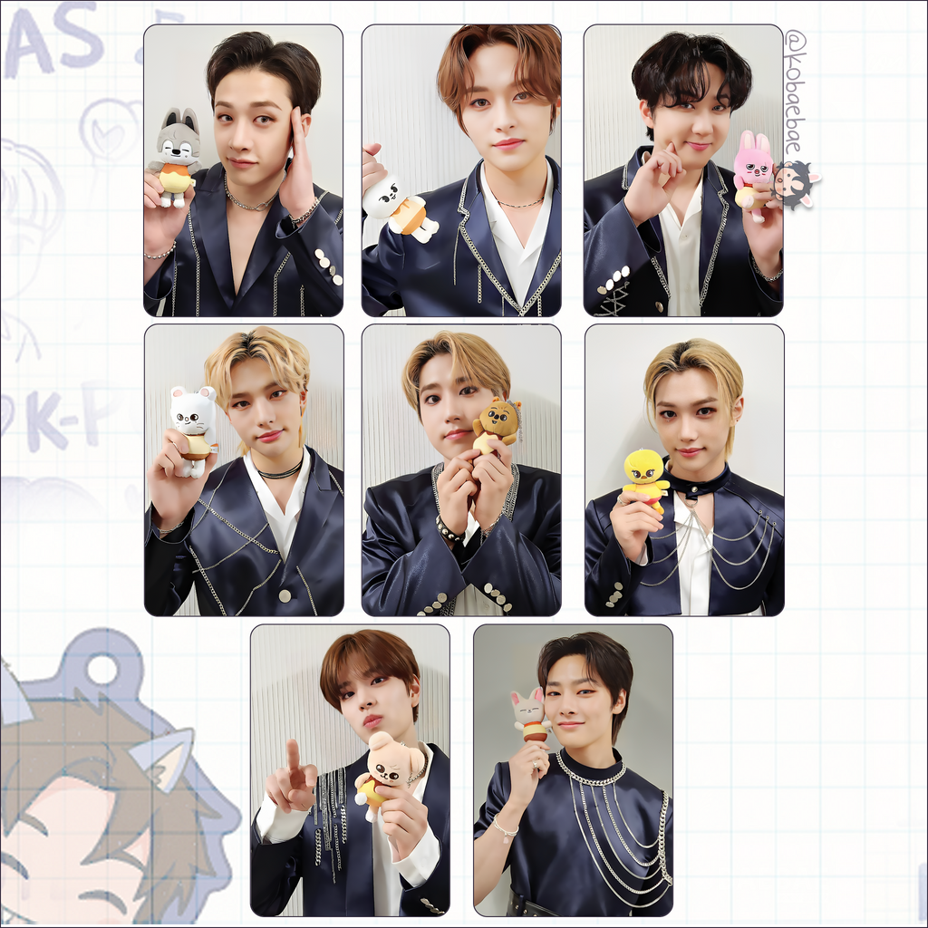 Skz - Handmade photocards kpop inspired - Selfie with Skzoo set 1