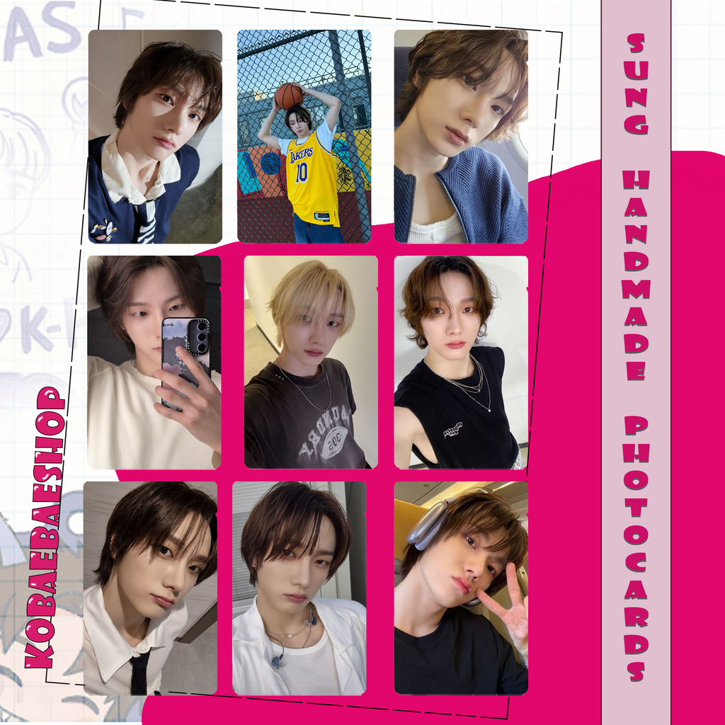 Boynextdoor - Sungho handmade photocards kpop inspired - Set 1