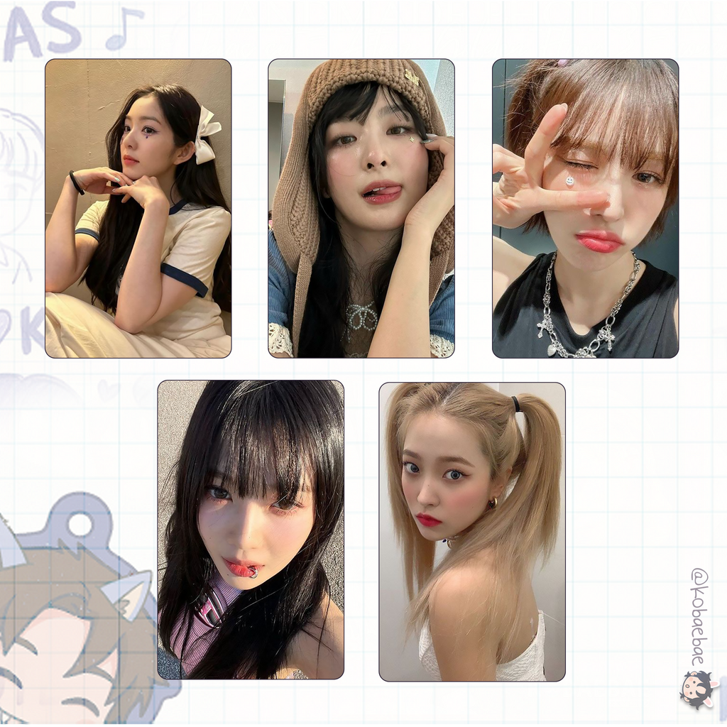 Red Velvet - Handmade photocards kpop inspired - Bias set ot5 pack