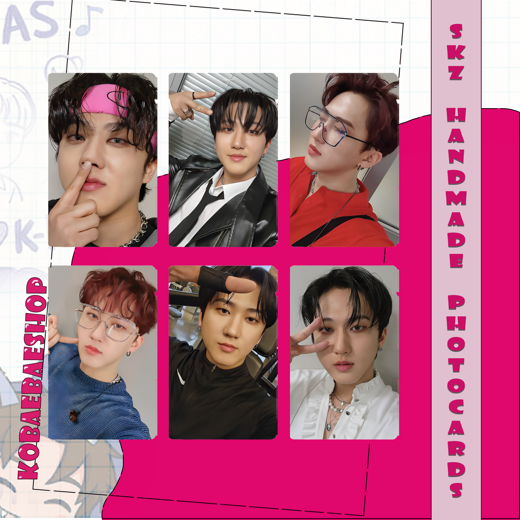Skz - Bin handmade photocards kpop inspired - Set 3
