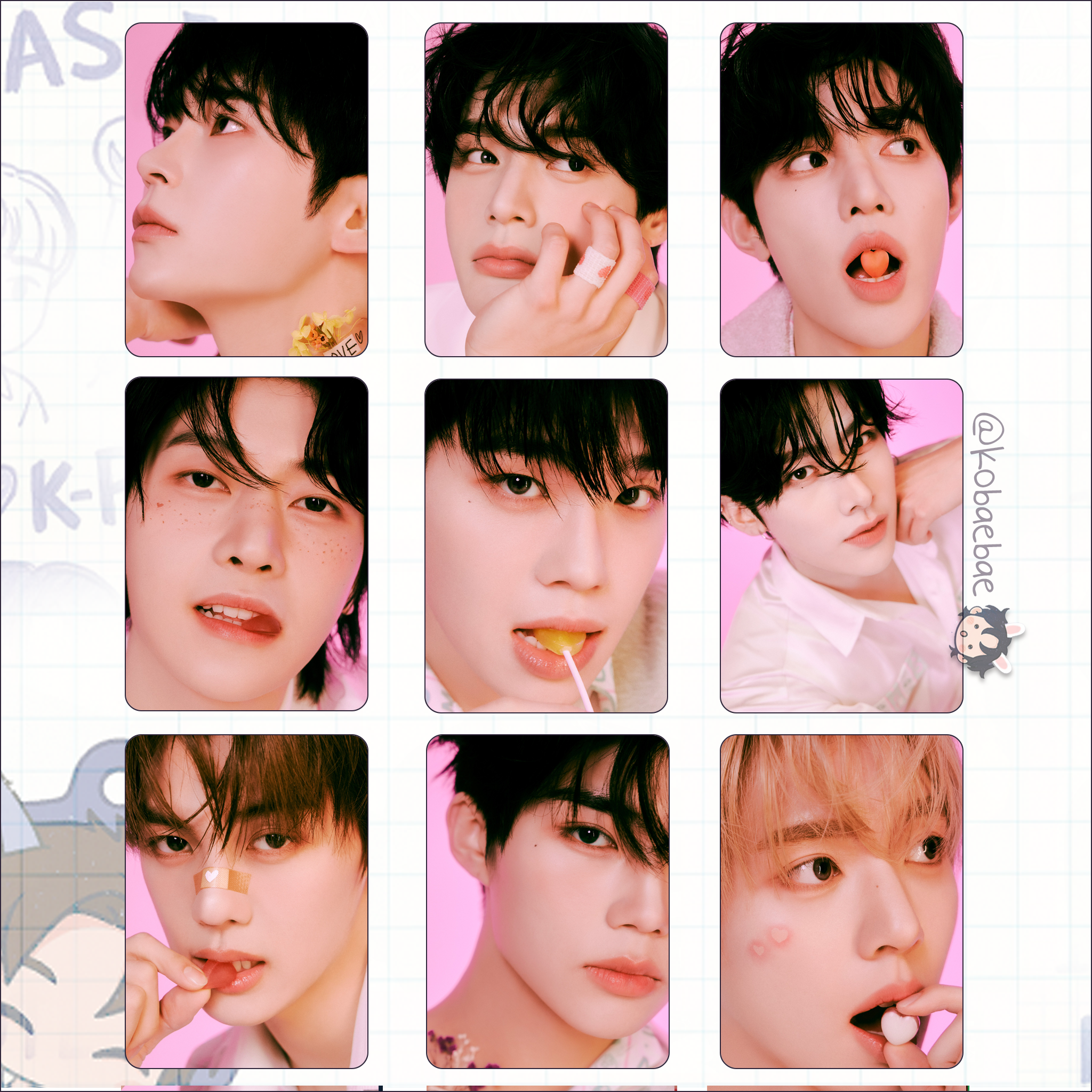 Zb1 - Doctor! Handmade photocards kpop inspired - Bias set 1
