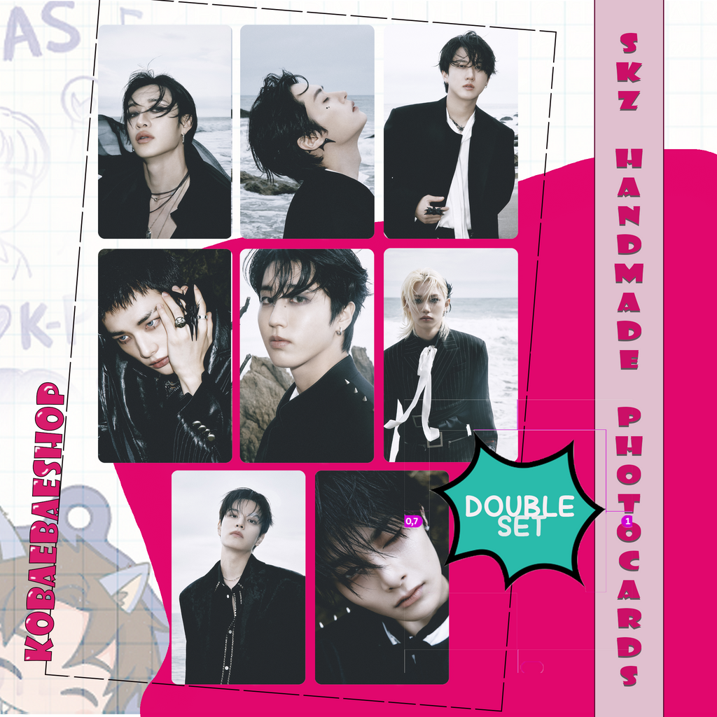 Skz - Doit  handmade photocards kpop inspired - Double set 1