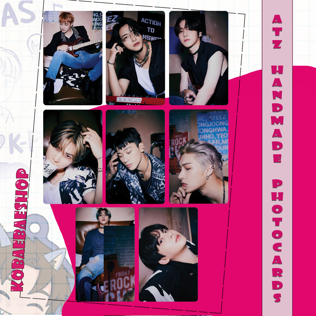 Atz - Backstage Rockin' Handmade photocards kpop inspired - Bias set