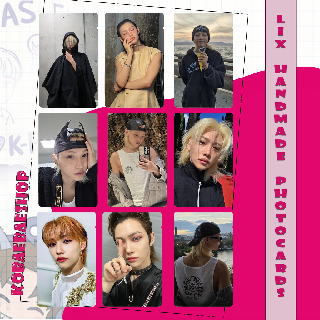 Skz - Lix handmade photocards kpop inspired - Set 2