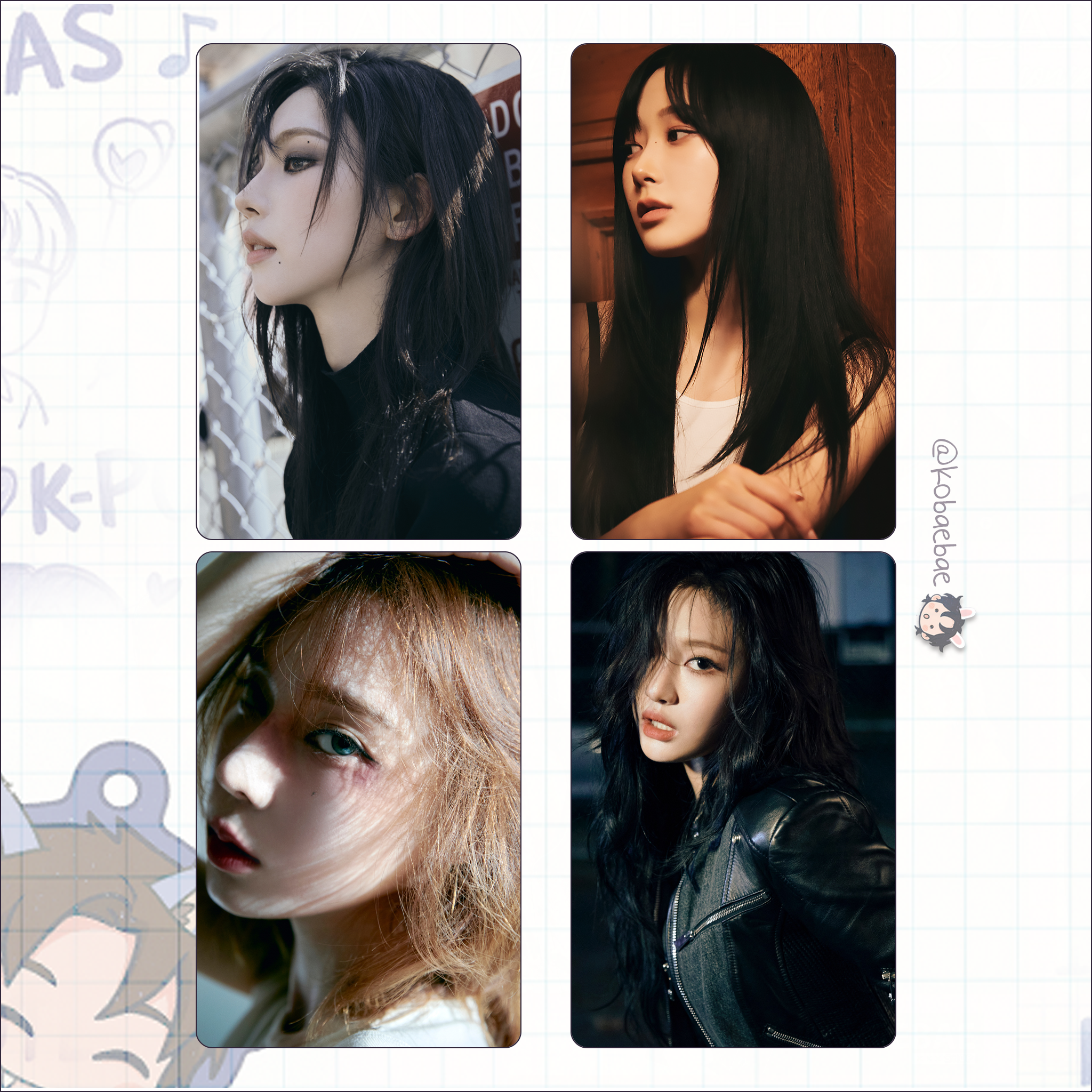 Aespa - Drama handmade photocards kpop inspired - set 2