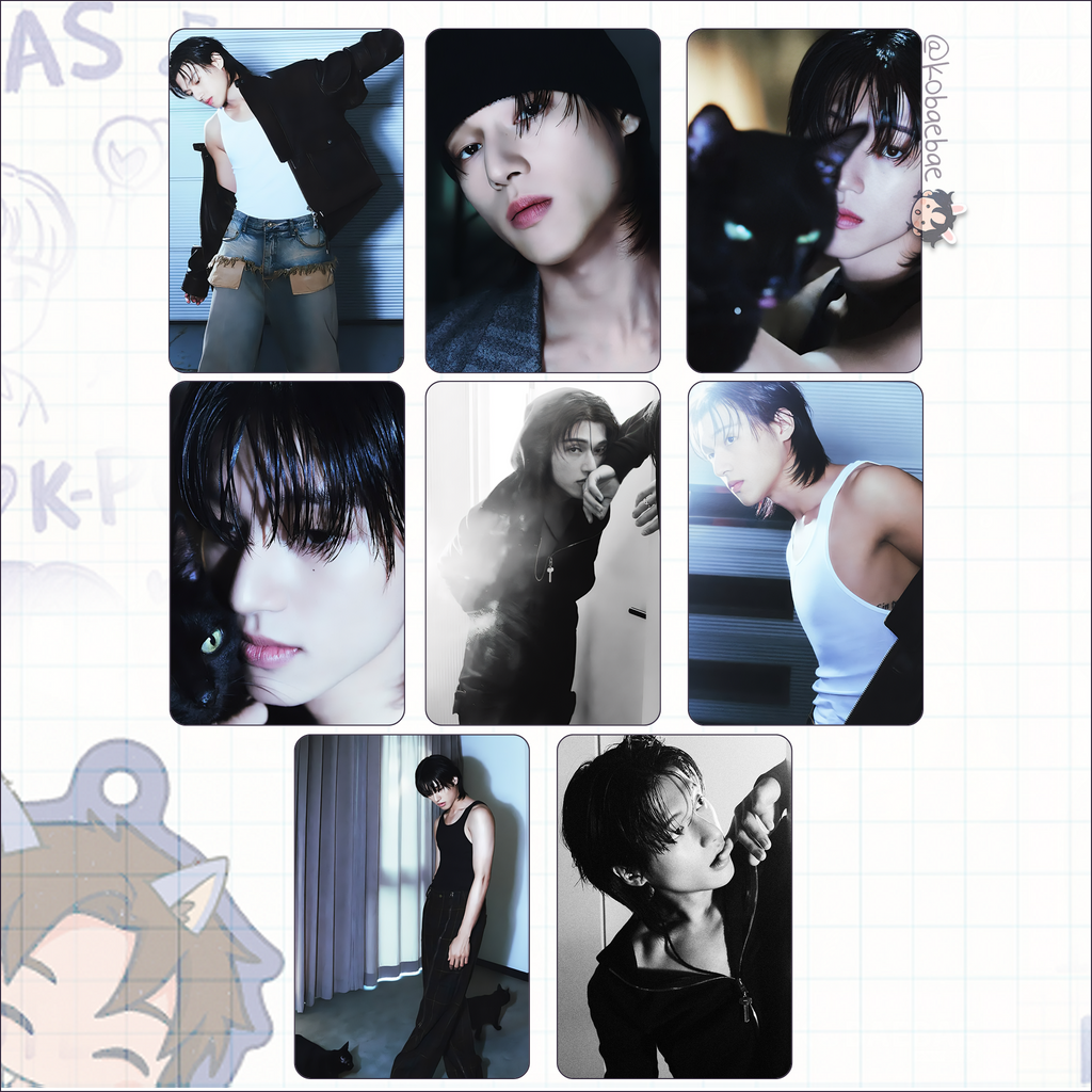 Atz - G.Q. Handmade photocards kpop inspired - Woo bias set