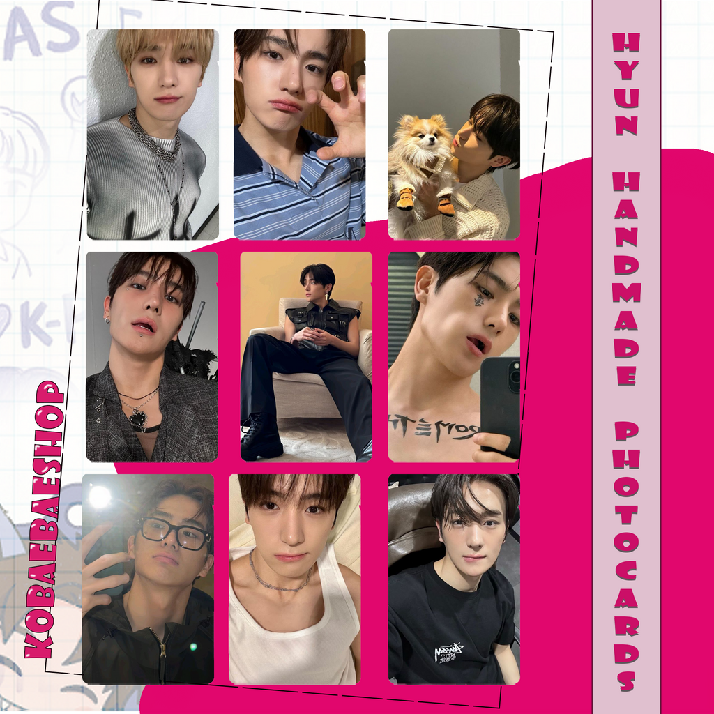 The Boyz - Hyunjae handmade photocards kpop inspired - Set 1