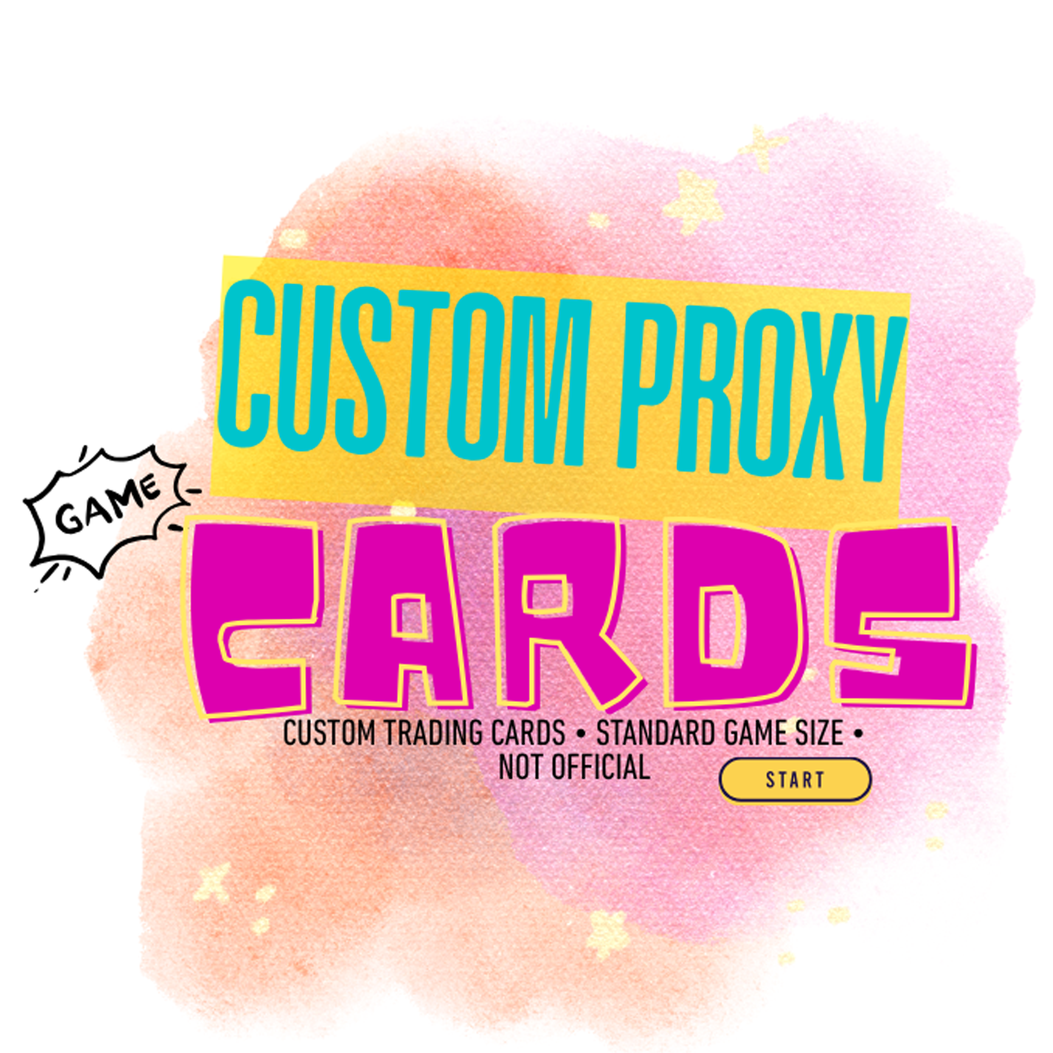 Custom Game Proxy Cards – handmade & laminated