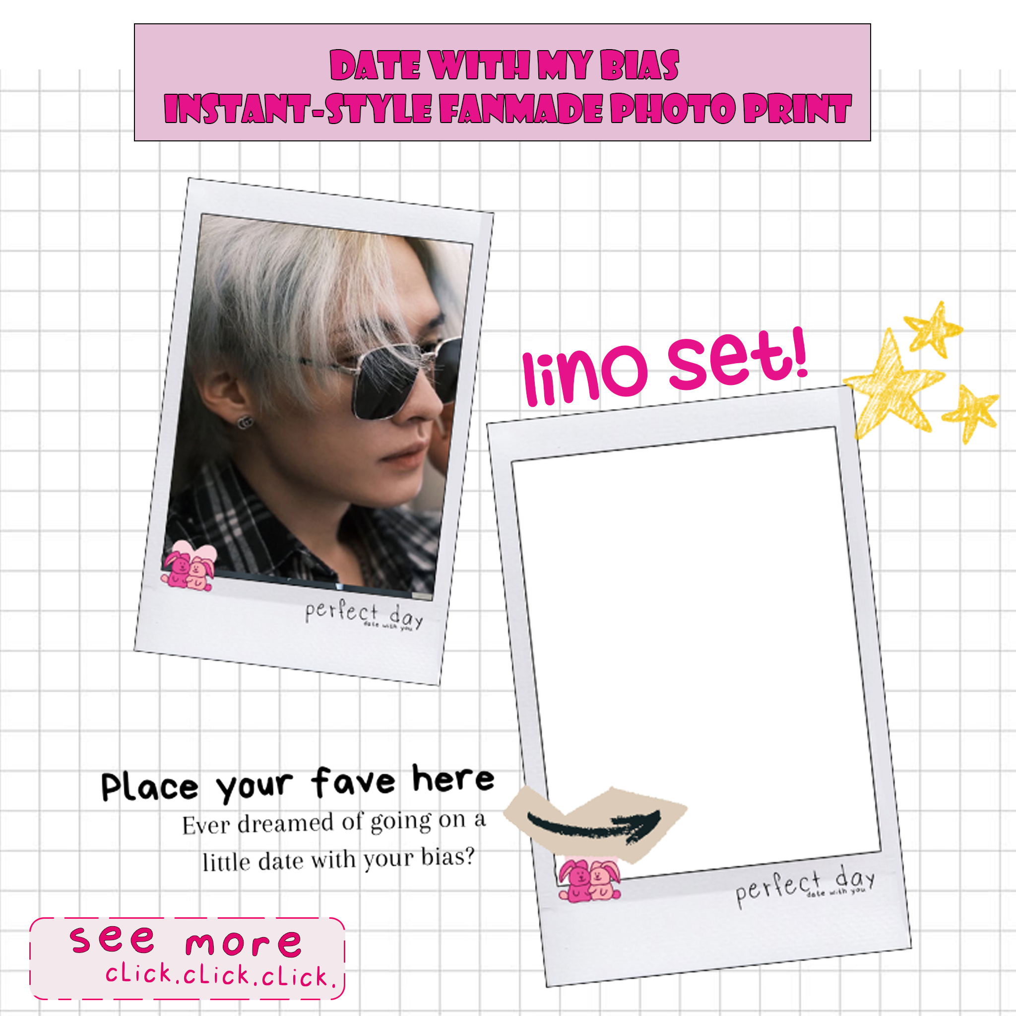 Date with My Bias - Lino Instant-Style Fanmade Photo Print