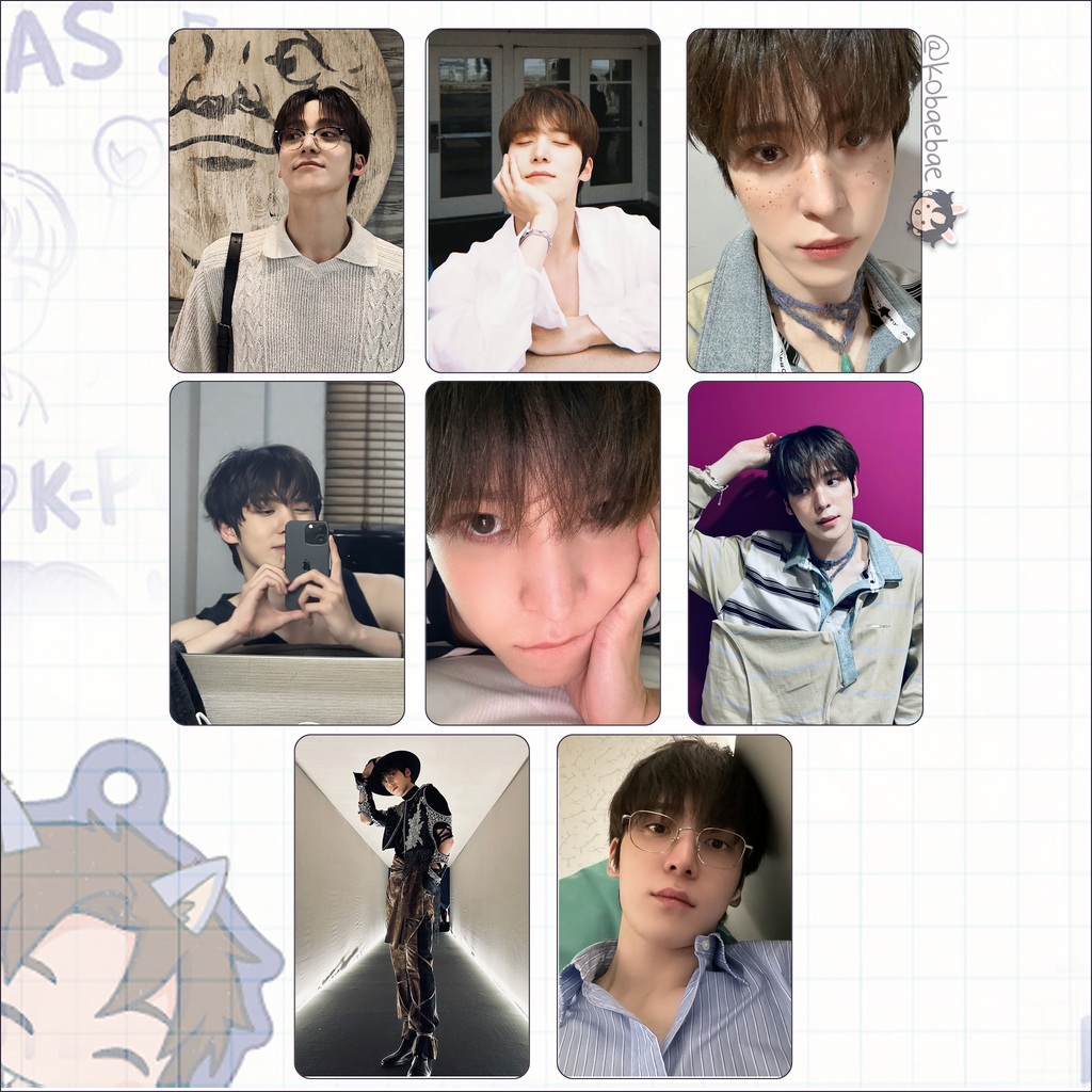 Atz - Yunho handmade photocards kpop inspired - Set 6