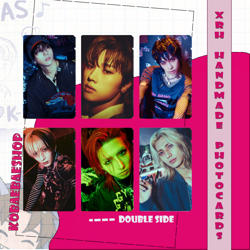 XHR - Beutiful Lie Handmade photocards kpop inspired - Double side set