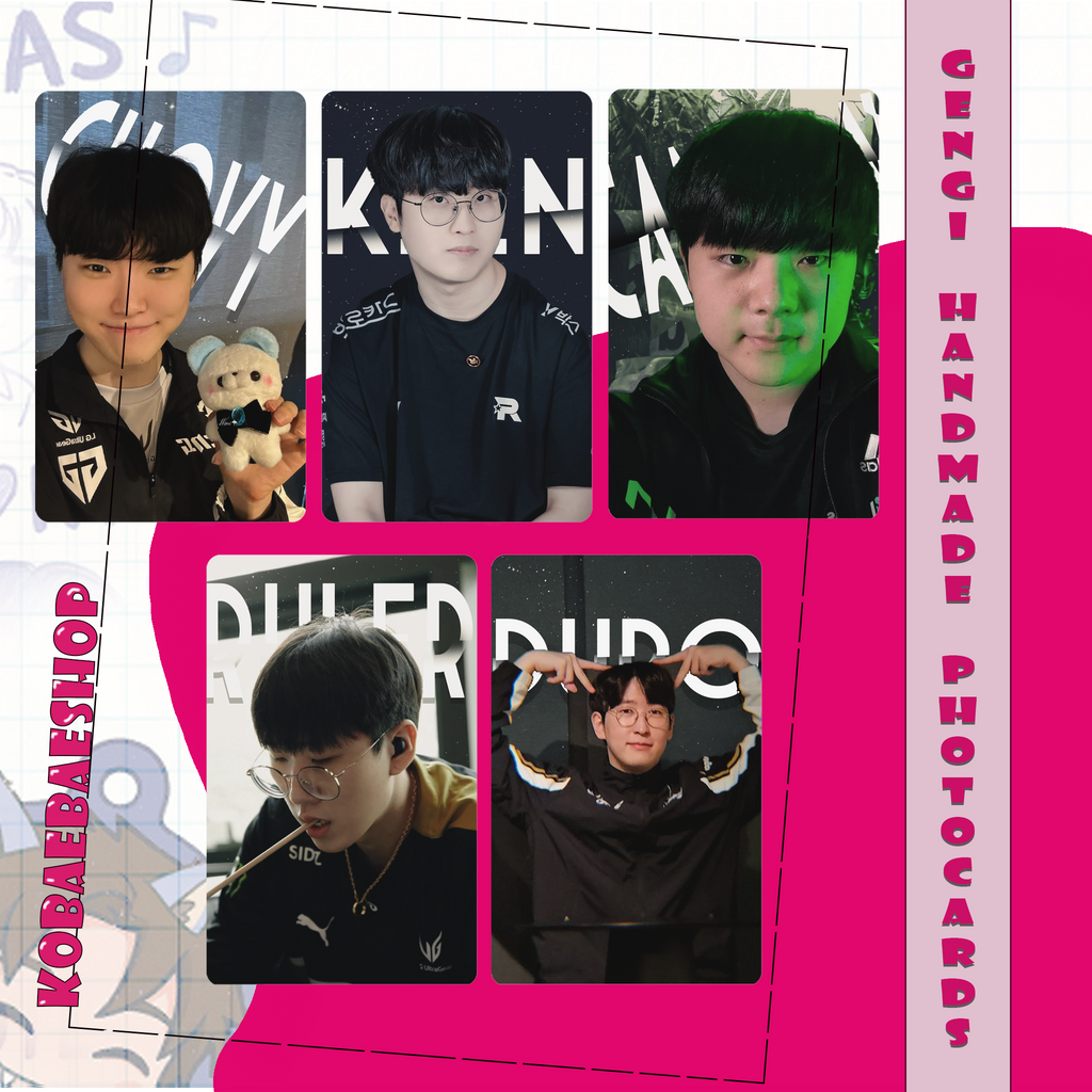 ProPlayer - Team Esports 24 handmade photocards kpop inspired - set 1