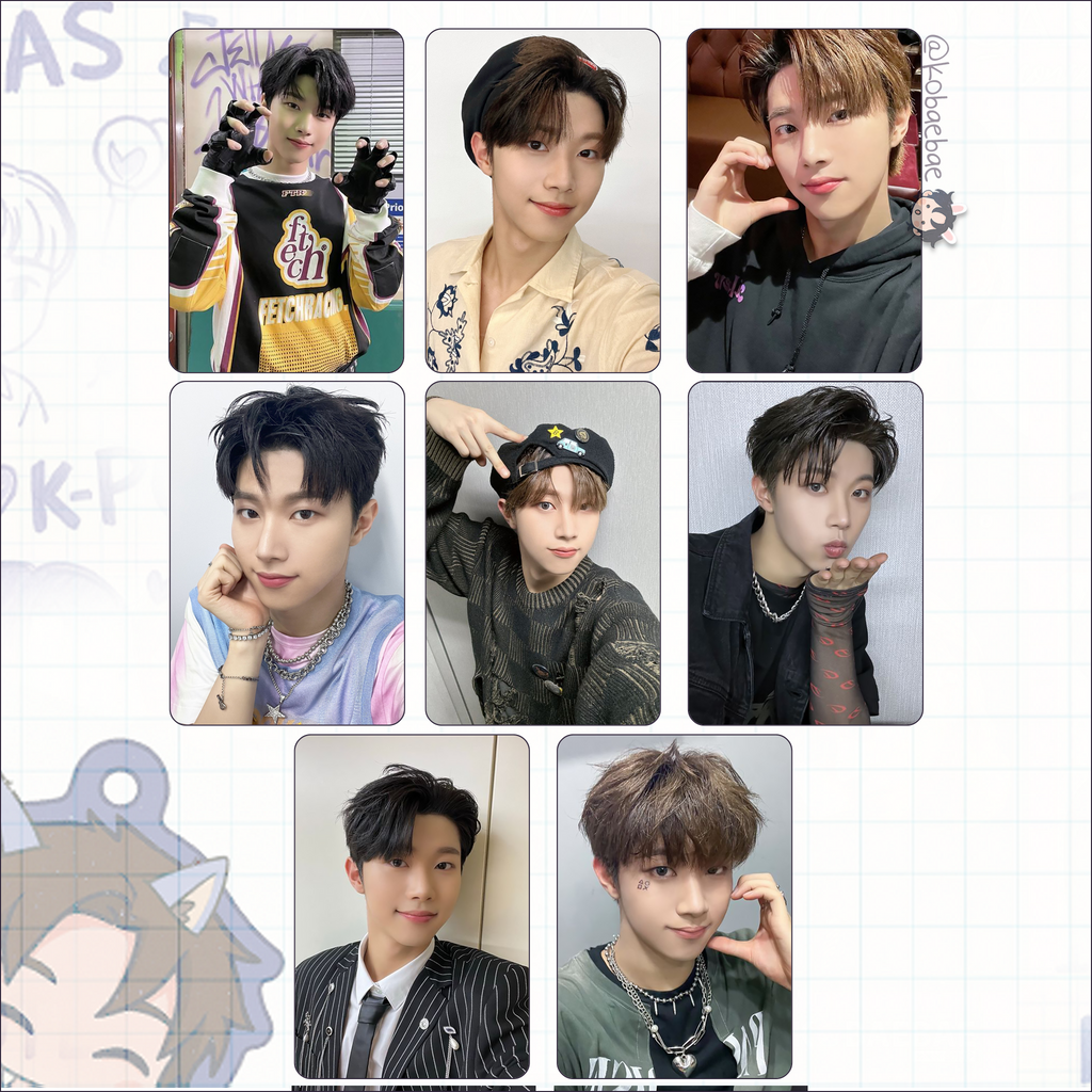 Xkrs - Hyunwoo handmade photocards kpop inspired - Set 1