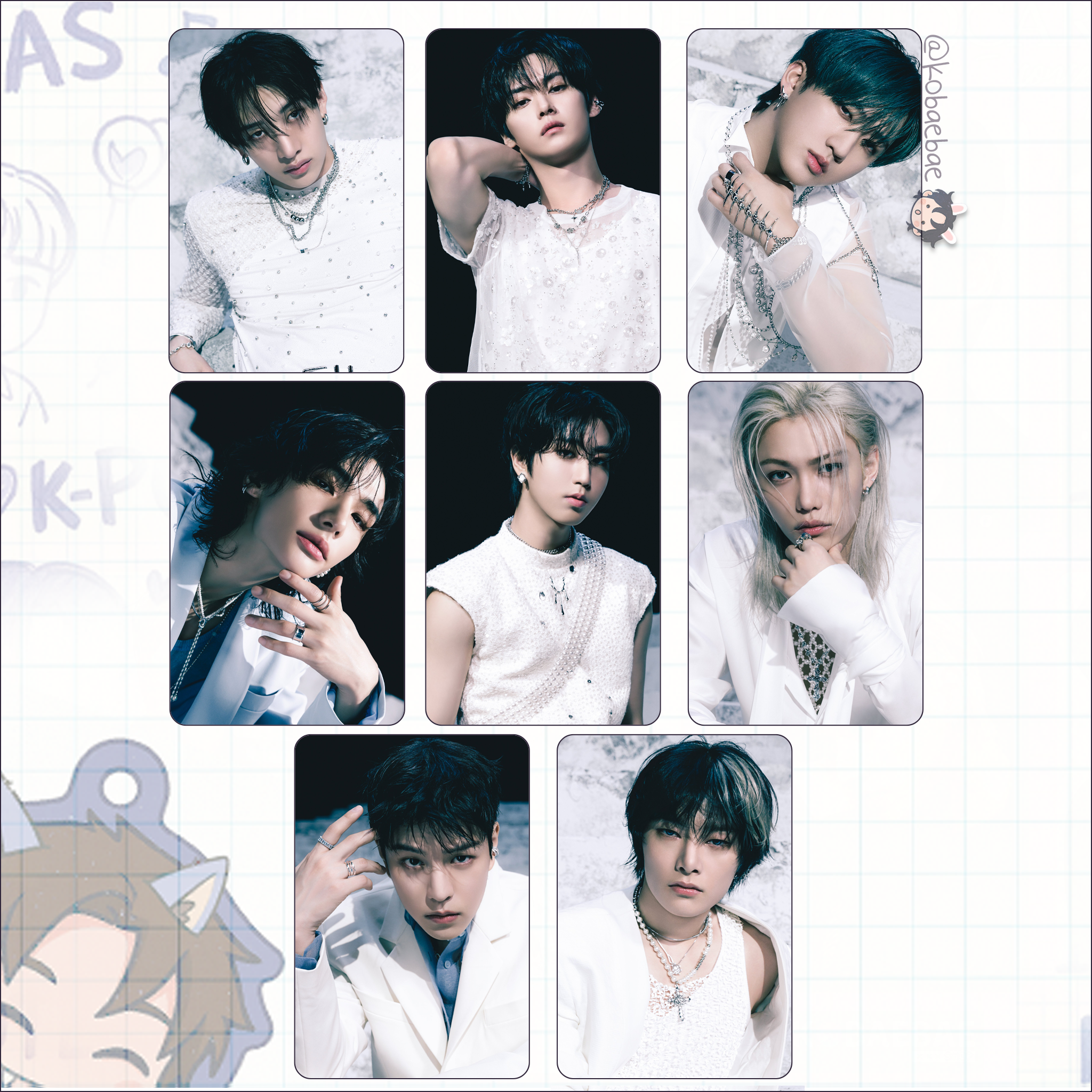 Skz - G.i.a.n.t. Handmade photocards kpop inspired - Sub Solo