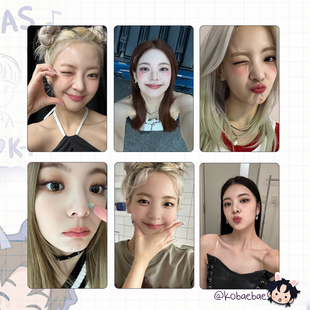 Itz - Lia handmade photocards kpop inspired - Set 2