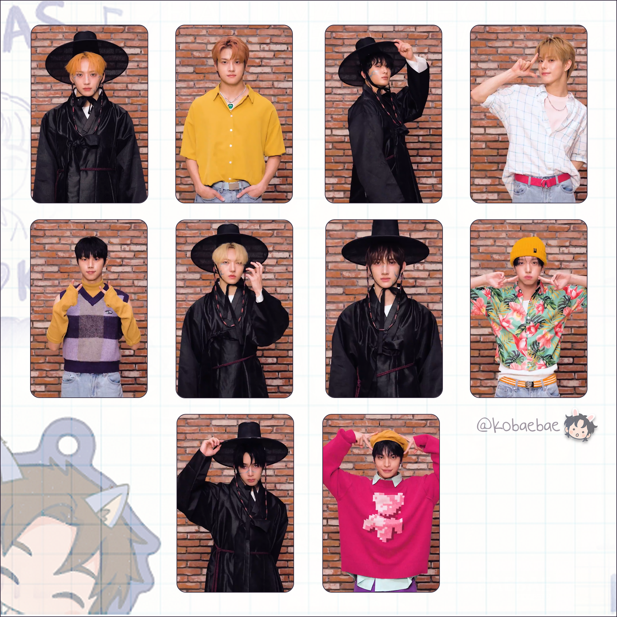 Xikers - OT10 Saja Boy(s) handmade photocards - bias set holo stars