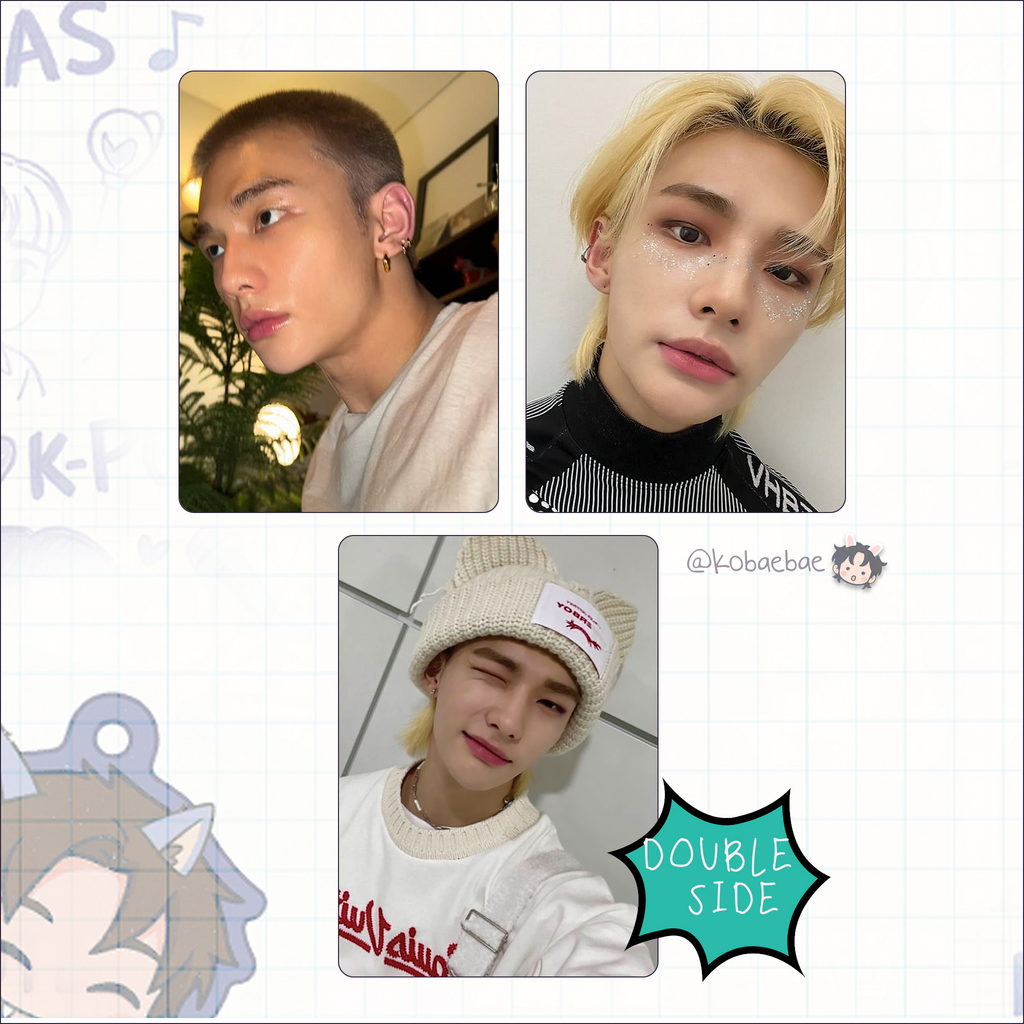 Stray Kids (Skz) - Hyune Handmade photocards kpop inspired - Double side pack
