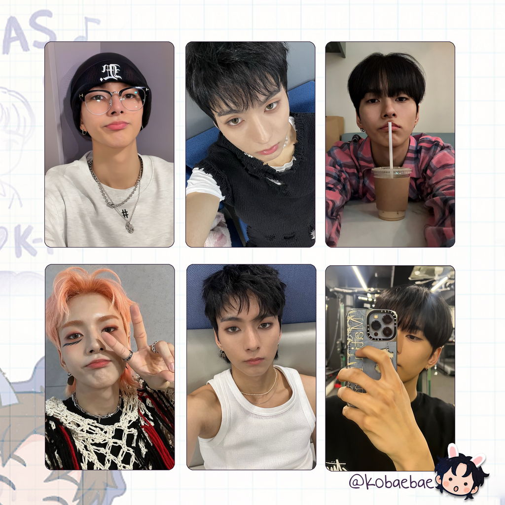 XHR - Ode Handmade photocards kpop inspired - Bias set 2