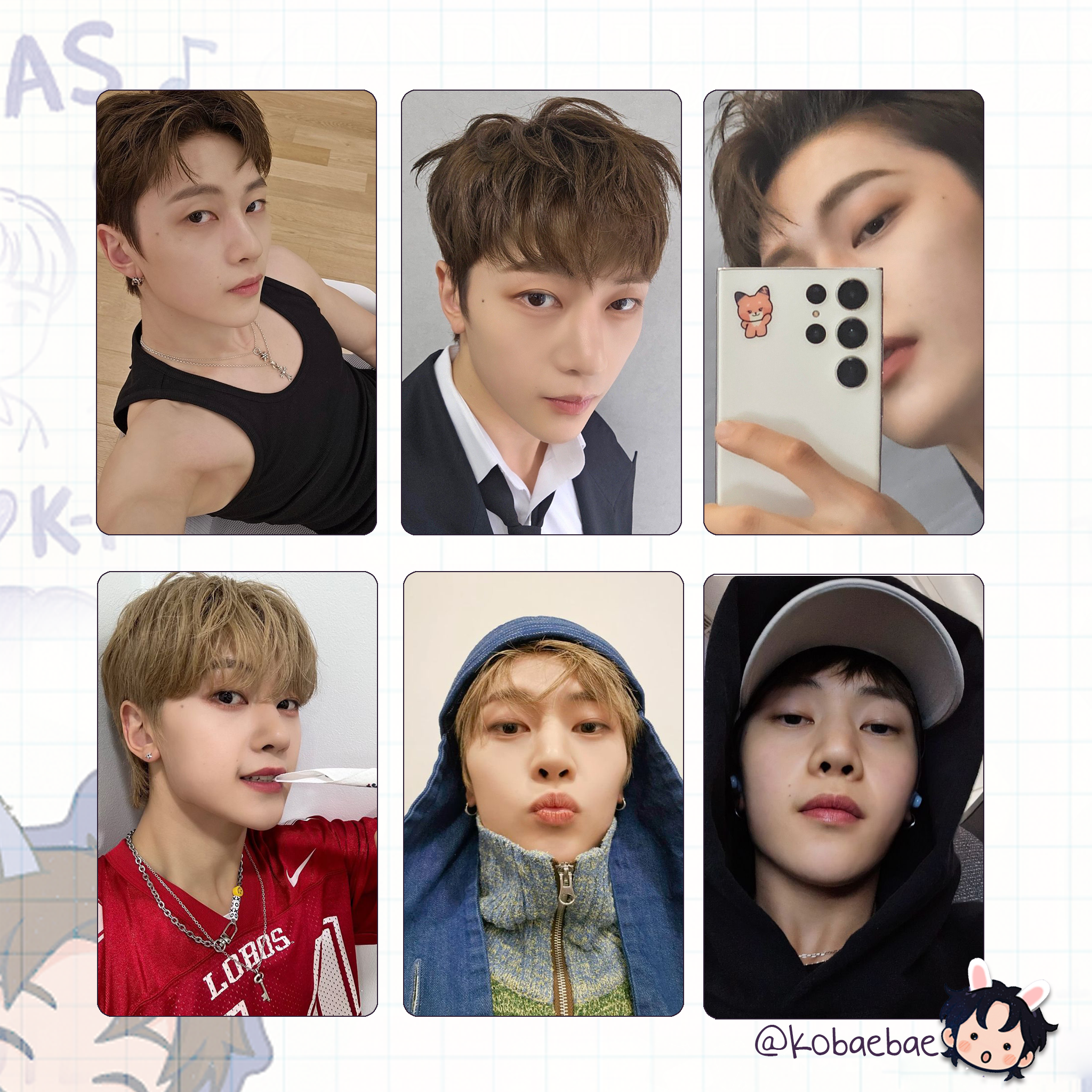 Zb1 - Matthew handmade photocards kpop inspired - Set 2