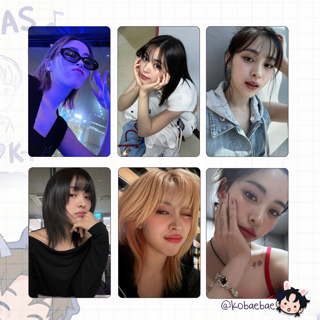 Itz - Ryu handmade photocards kpop inspired - Set 2