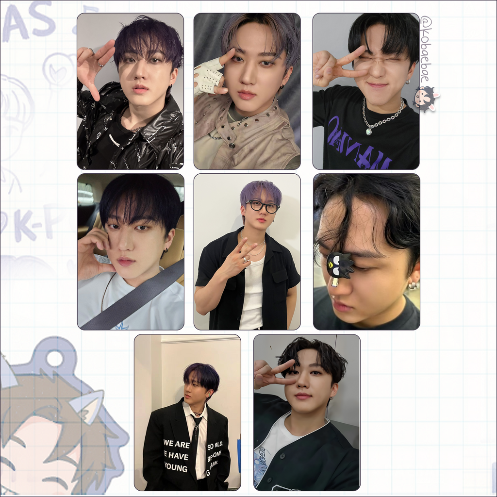 Skz (Stray Kids) - Bin handmade photocards kpop inspired - Set 6