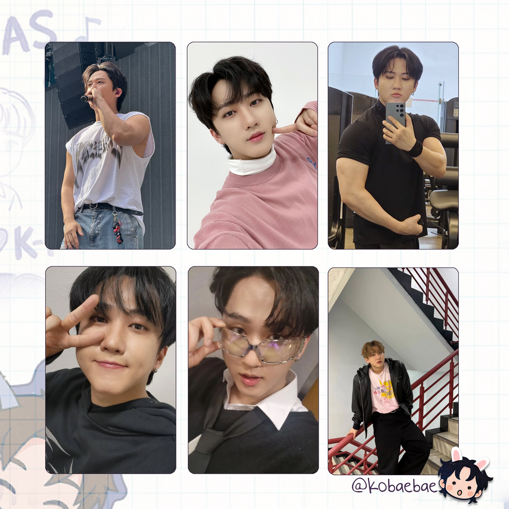 Stray Kids (Skz) - Bin Handmade photocards kpop inspired - Bias set 5