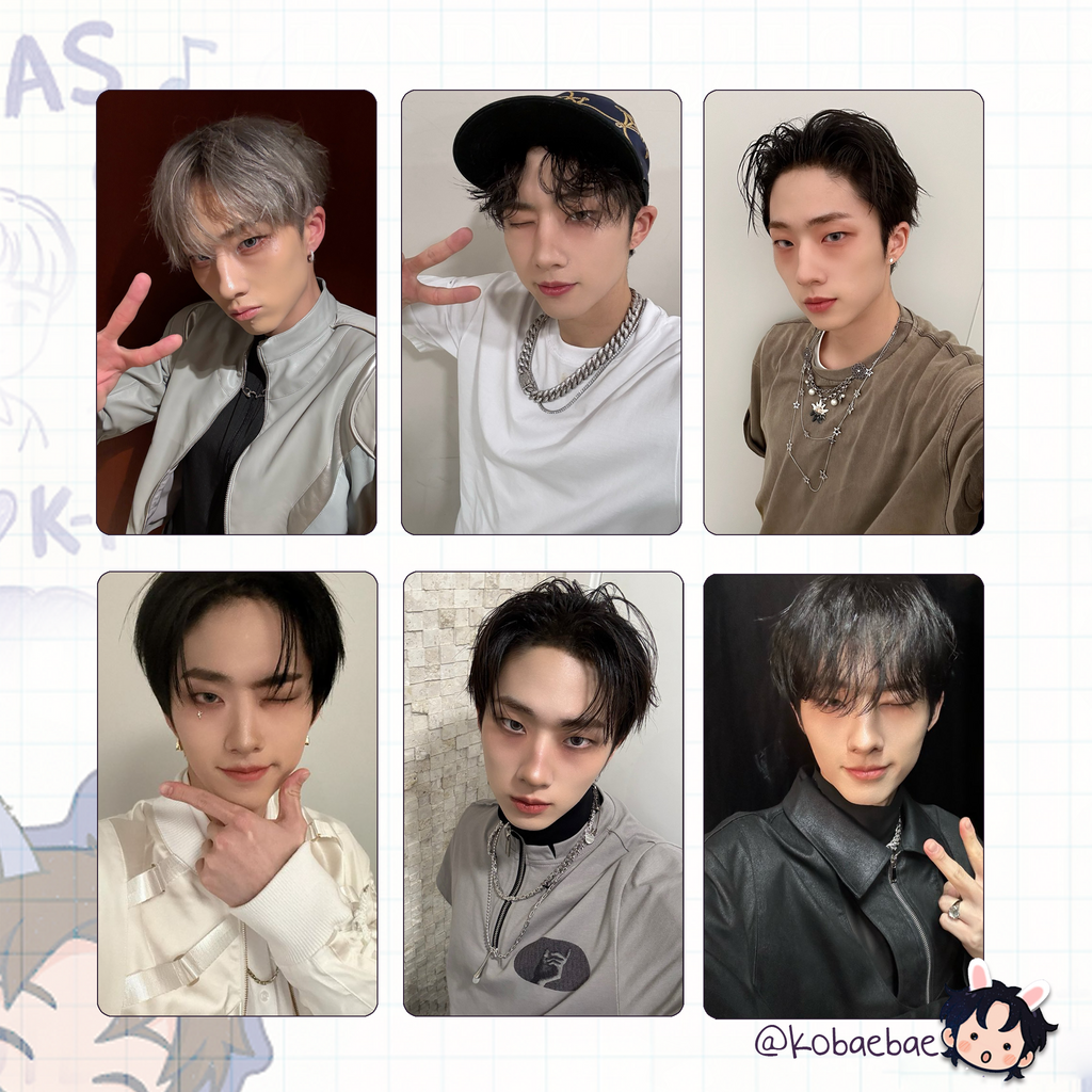 P1harmony - Jiung handmade photocards kpop inspired - Set 3