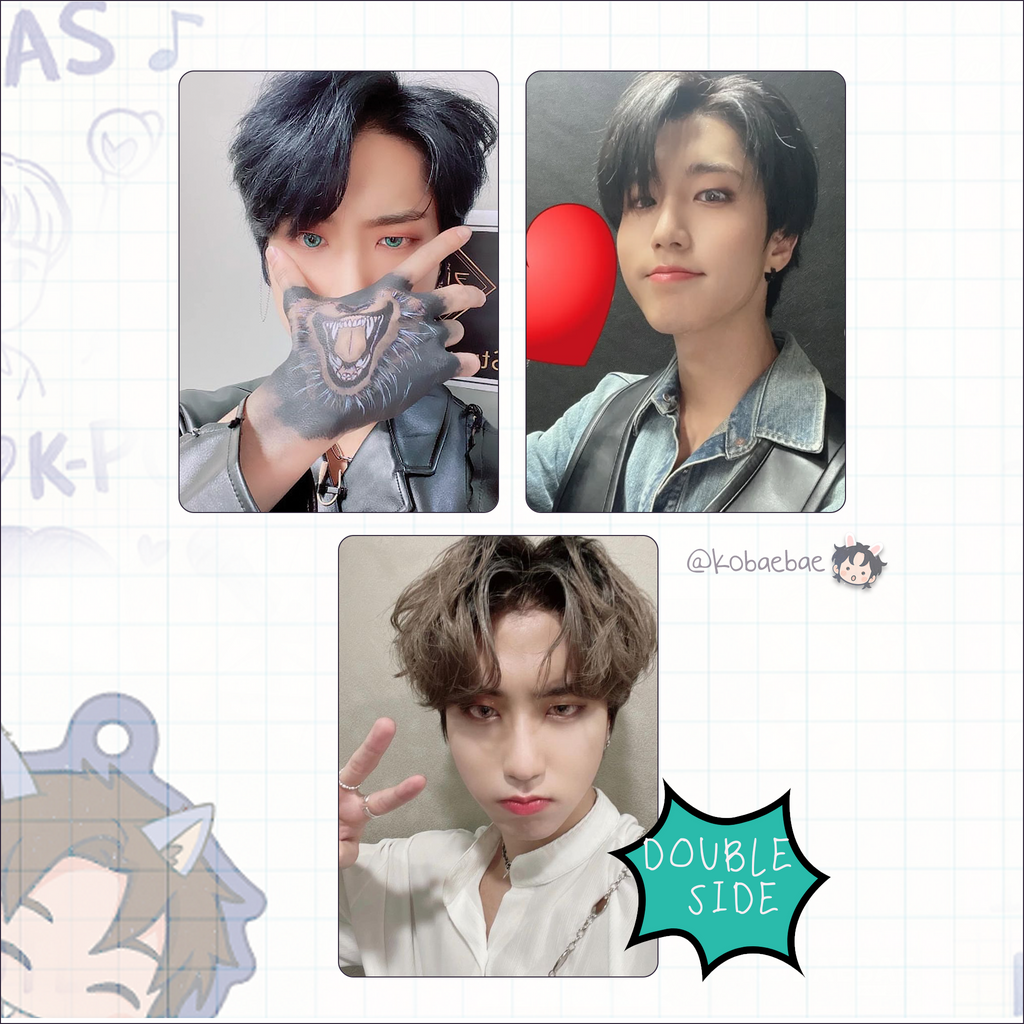 Stray Kids (Skz) -Han Handmade photocards kpop inspired - Double side pack