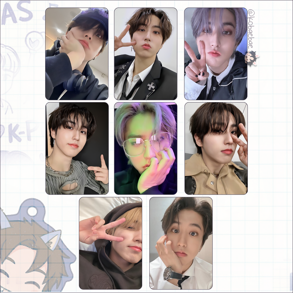 Stray Kids (Skz) - Han Handmade photocards kpop inspired - Bias set 7