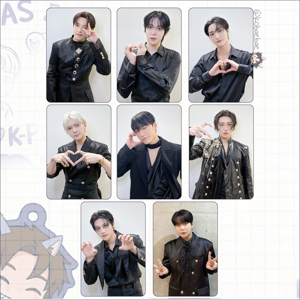 Ateez - Bloggy handmade photocards kpop inspired - set 6