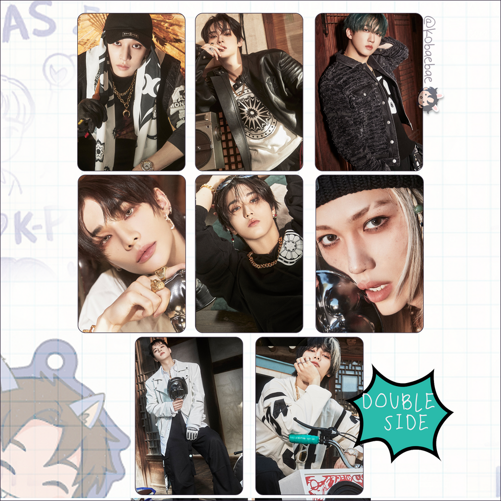 Skz - H.o.p Handmade photocards kpop inspired - Double side set 1