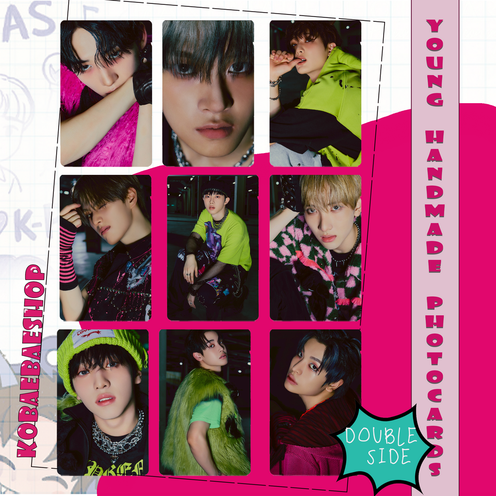 Xkrs - Watch Out (Bittersw. vers)  Handmade photocards kpop inspired - Double side set