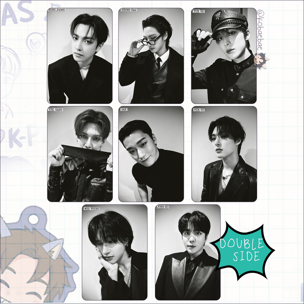 Atz - Self Style Handmade photocards kpop inspired - Double side set 1