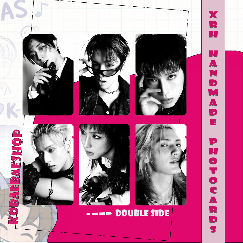 XHR - Beutiful Lie Handmade photocards kpop inspired - Double side set
