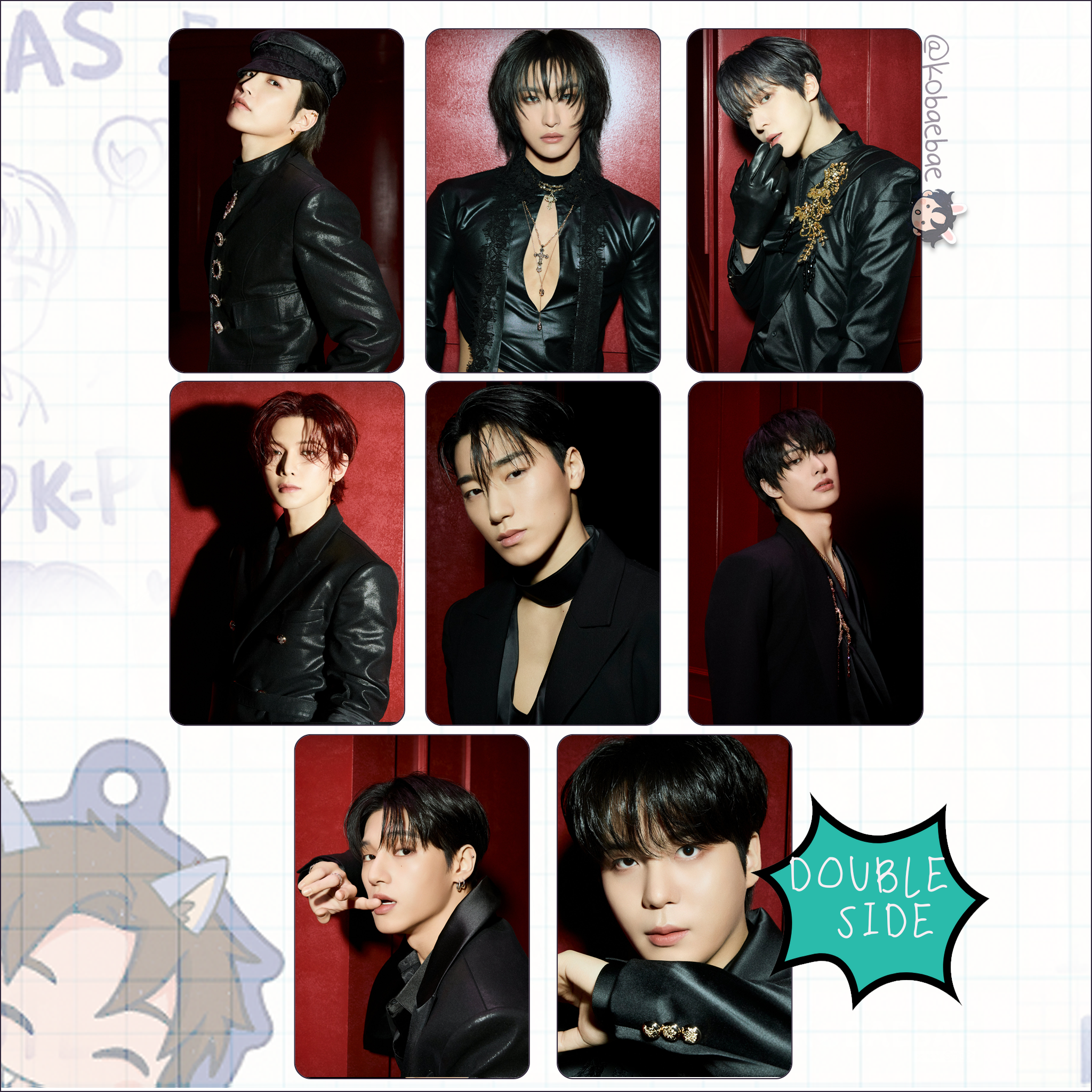 Atz - In your fantasy -  Handmade photocards kpop inspired - Double bias set 2