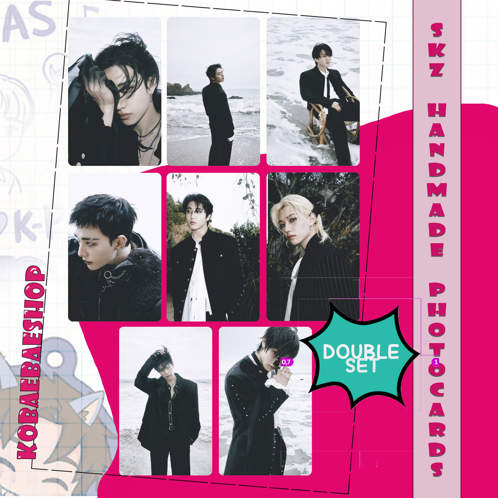 Skz - Doit  handmade photocards kpop inspired - Double set 1
