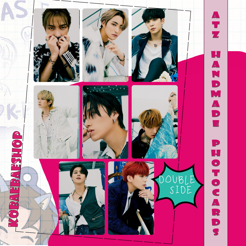 Atz - Pirates of Univers Handmade photocards kpop inspired - Double side set