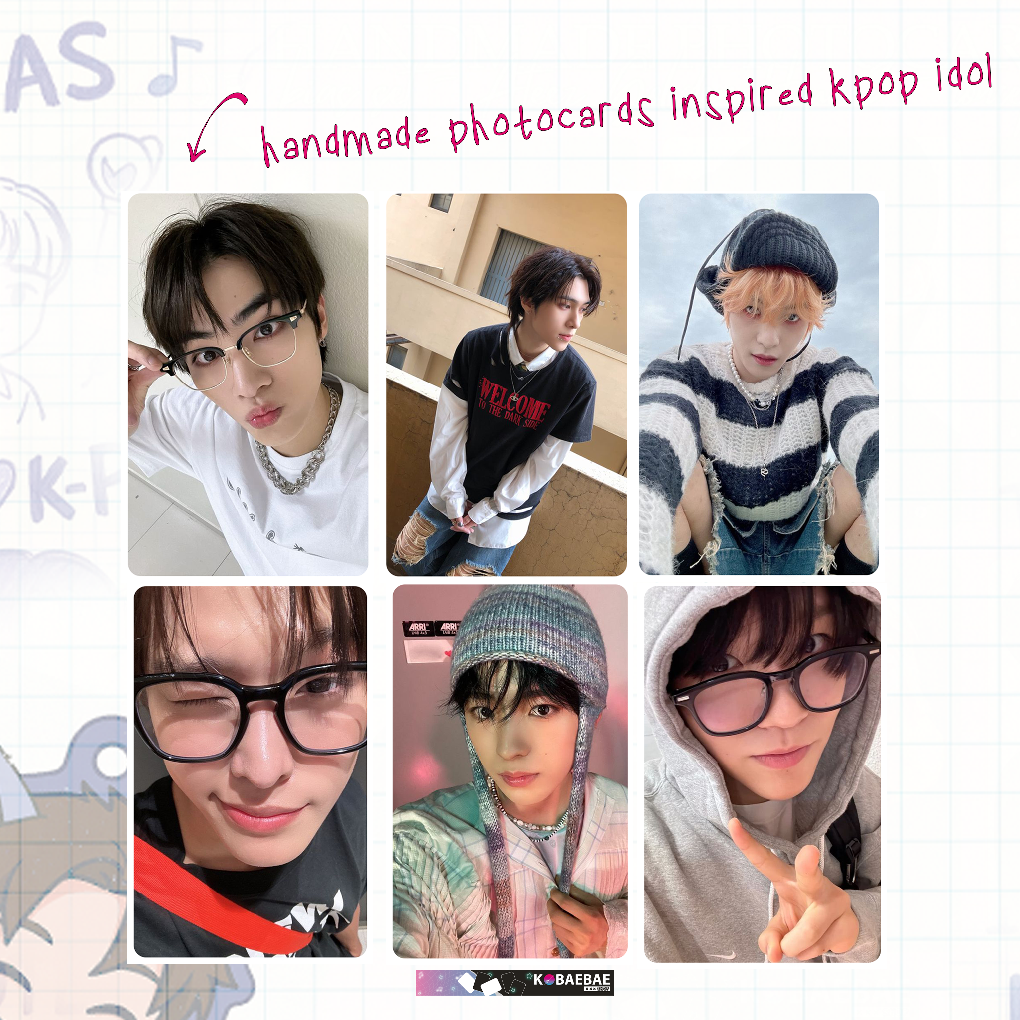 NeoUnit - Ot25 handmade photocards kpop inspired - Set 1