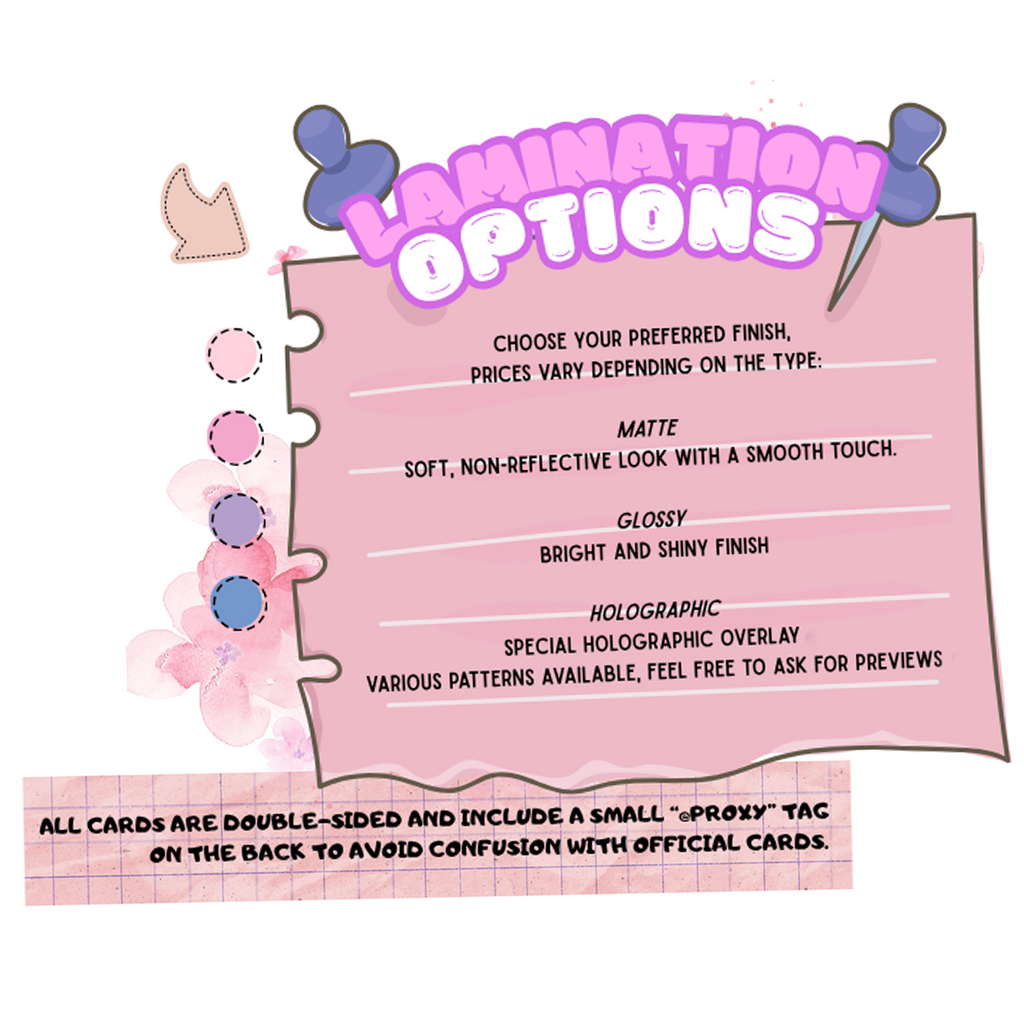 Custom Game Proxy Cards – handmade & laminated