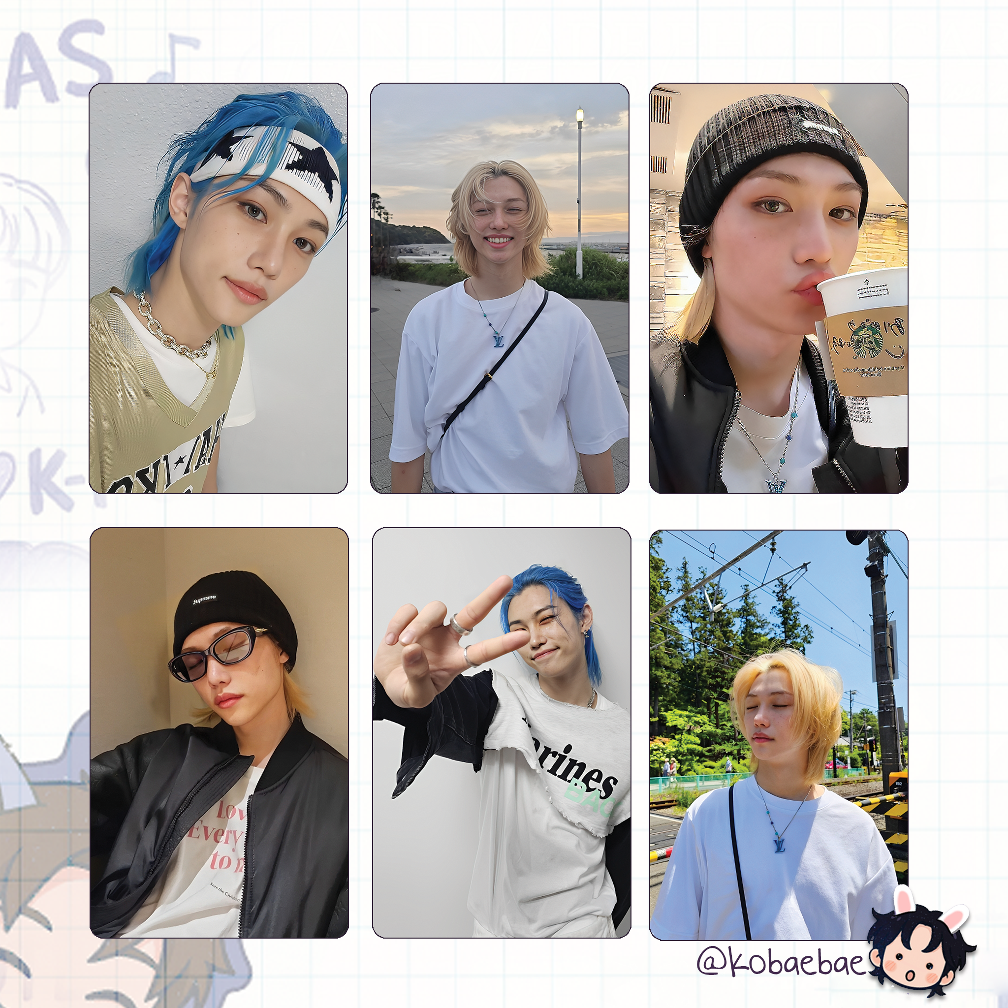 Skz - Lix Handmade photocards kpop inspired - Bias set 5