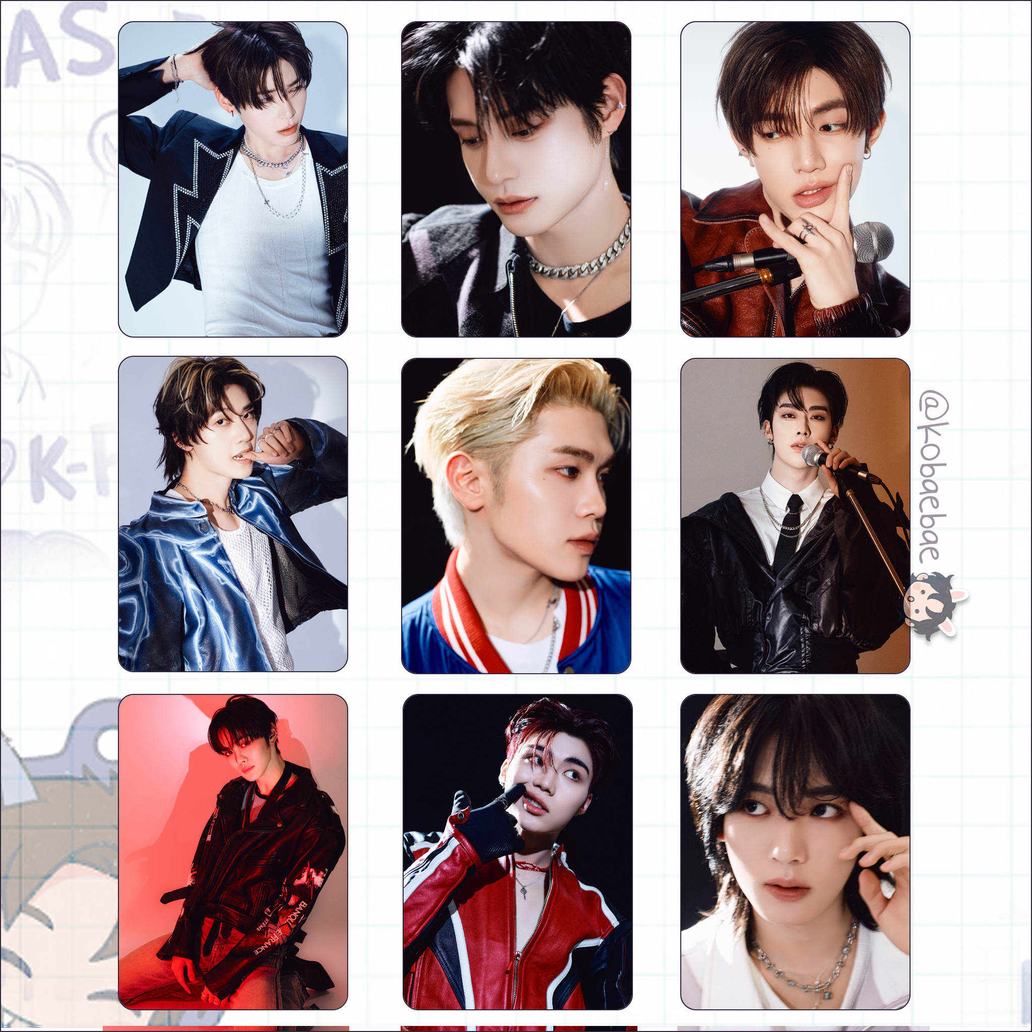 Zb1 - Never Say! Handmade photocards kpop inspired - Bias set ot9