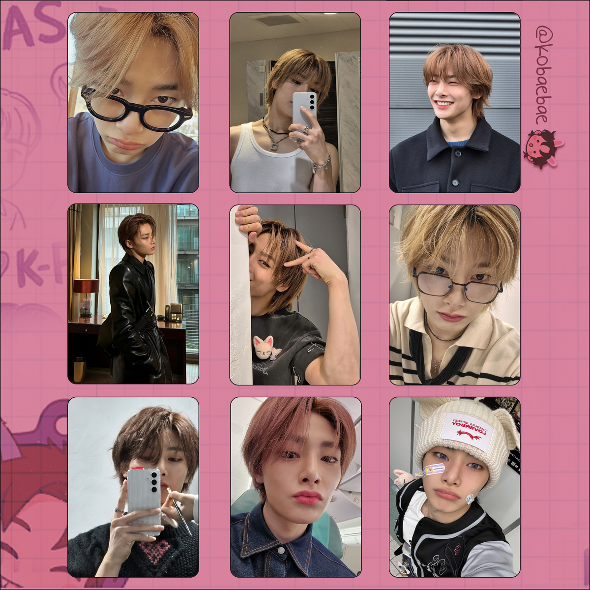 Skz (Stray Kids) - In handmade photocards kpop inspired - Set 10